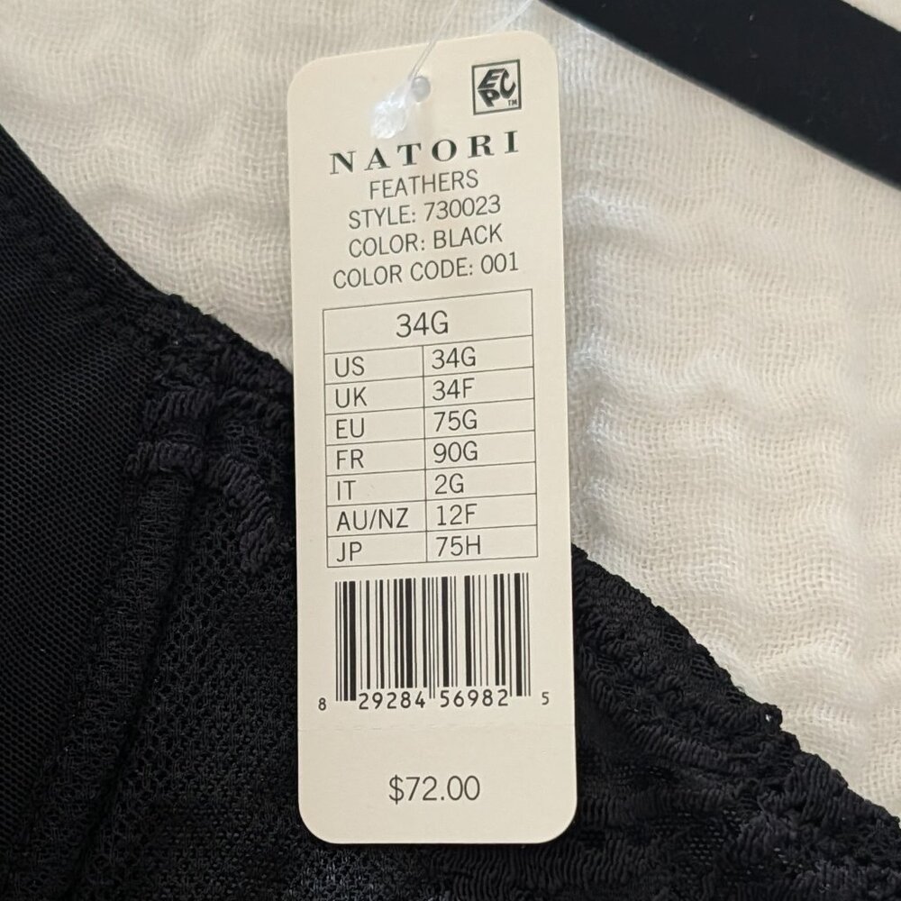 NWT Natori Women Feathers Lace Plunge T-Shirt Bra, 34G - Picture 3 of 6
